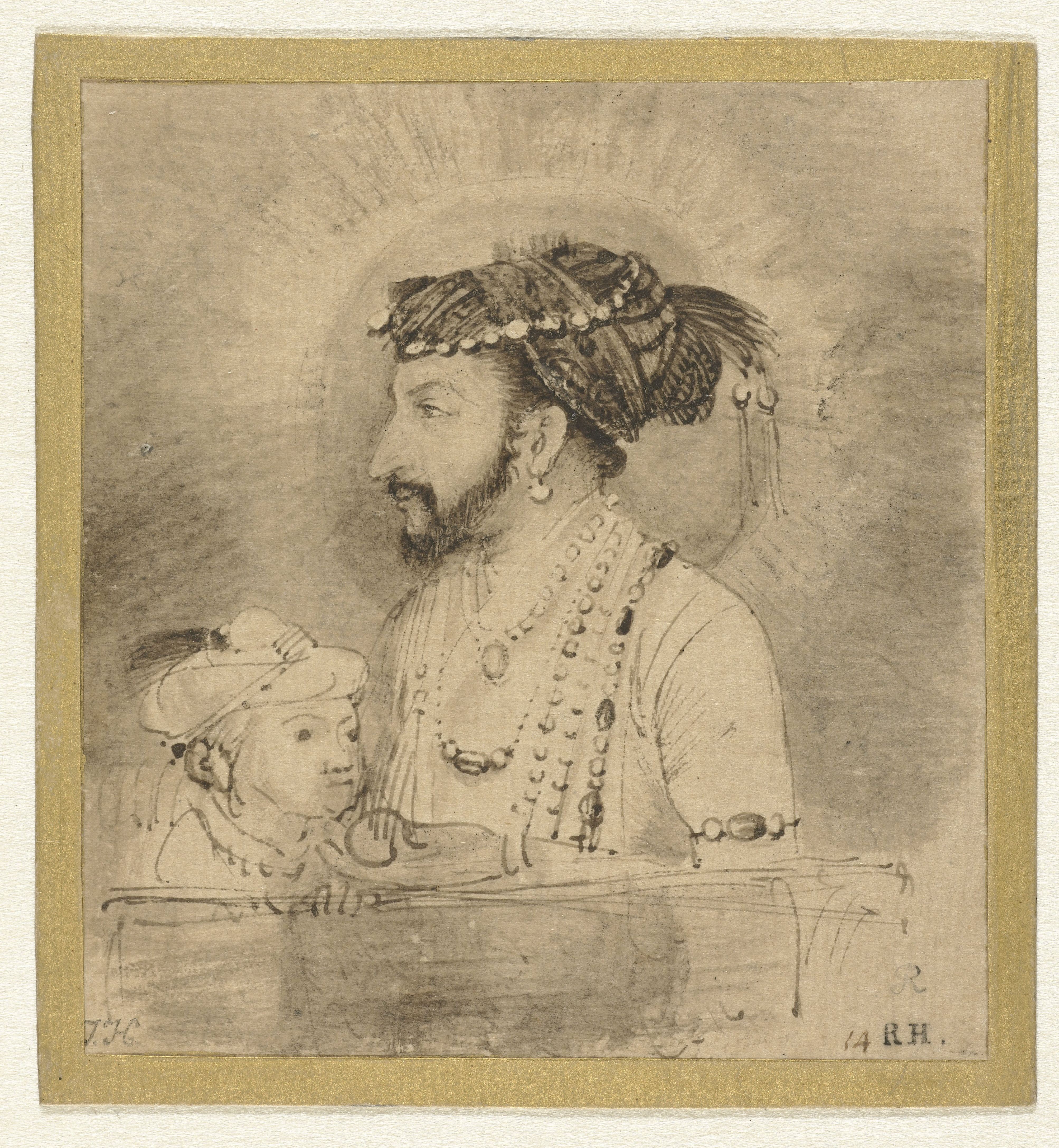 Rembrandt van Rijn, Shah Jahan en zijn zoon, c. 1656 – 1658